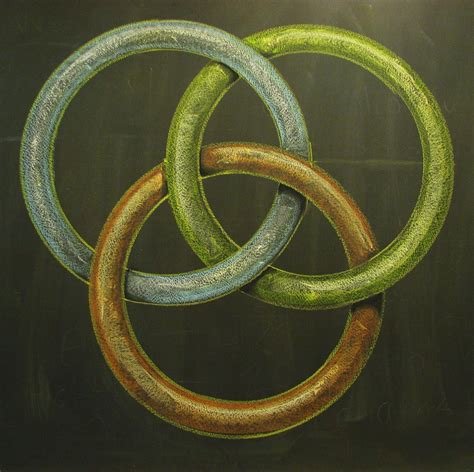 Borromean Rings Geometry Chalk Drawing Grade 6 Rick Tan Davis Waldorf