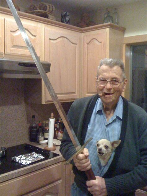 Sexy Grandpa With Sword Photoswithswords