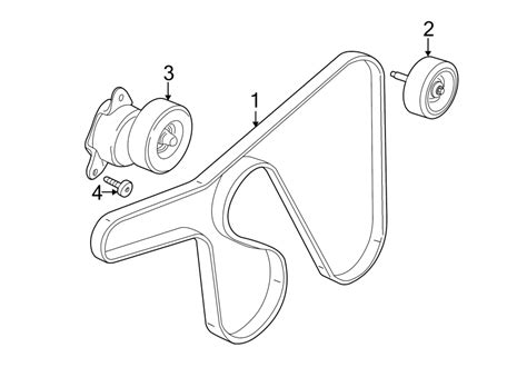 Ford Focus Serpentine Belt V Belt Federal Serpentine Belt 20