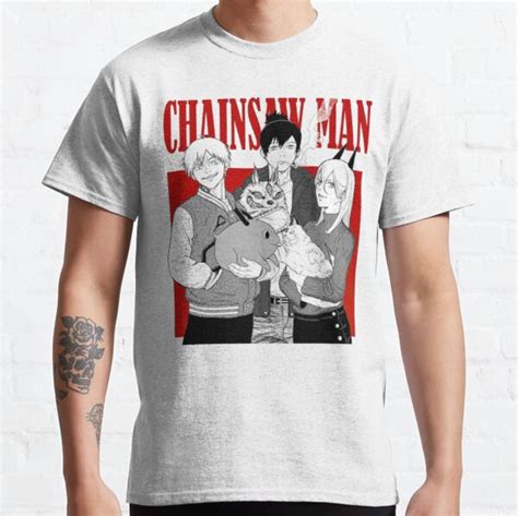 Chainsaw Man T Shirts Chainsaw Links Chainsaw Man Denji Aki Power