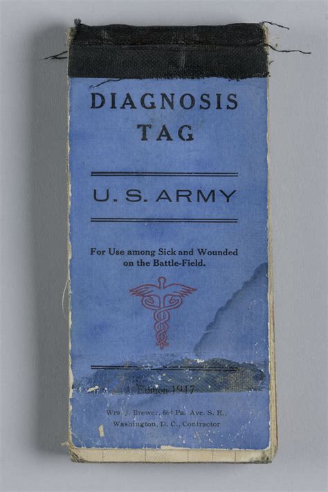 Artifact Of The Week Diagnosis Tag Book Nc Dncr