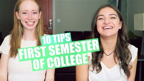 10 First Semester Of College Tips Ft Theregoesinfinity Justali