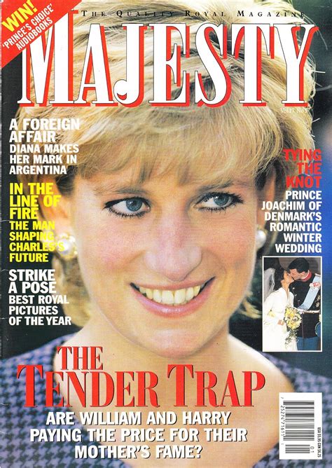 Princess Diana Cover Majesty The Quality Royal Magazine January 1996