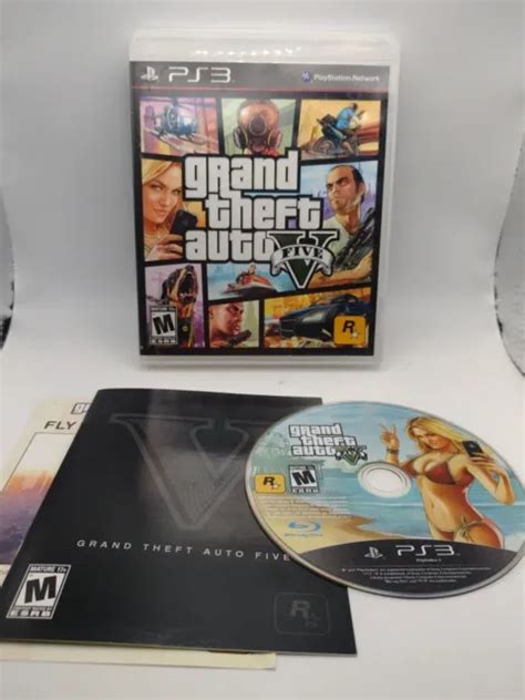 Grand Theft Auto V Gta 5 Sony Playstation 3 Ps3 2013 With Manual No