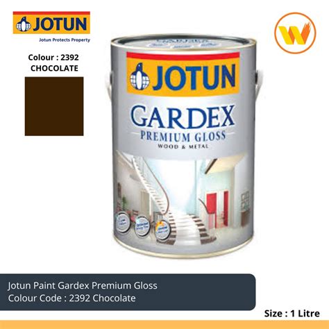 1litre Jotun Paint Gardex Premium Gloss 2392 Chocolate 1l Brown Wood