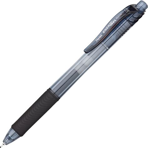Pentel Energel X Retractable Liquid Gel Pen 05mm Needle Tip Black