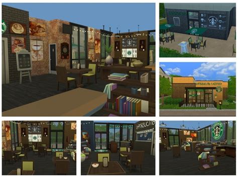 Simlish Starbucks Set By Brittpinkiesims Sims Sims 4 Sims 4 Mods Vrogue