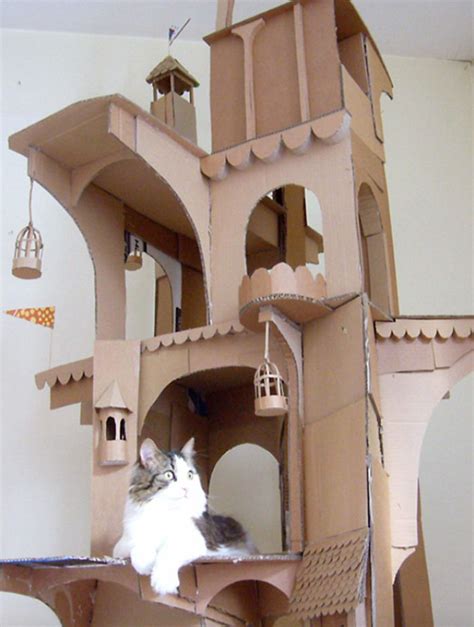 Cardboard Forts Cardboard Cat House Cardboard Castle Cat Playhouse