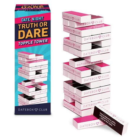 Truth Or Dare Topple Tower Stacking Game Truth Or Dare Jenga Fun Party Games Couples Game Night