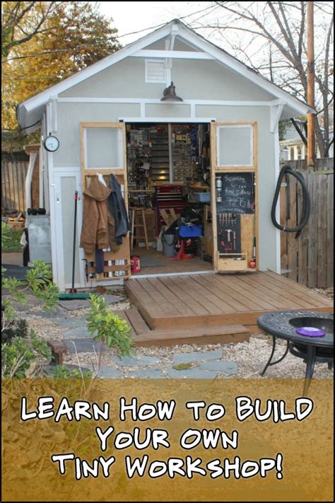 Maybe you would like to learn more about one of these? How To Build A Tiny Workshop | Shed storage, Workshop shed ...