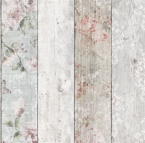 Graham And Brown Fresco Distressed Wood Wallpaper 51 094