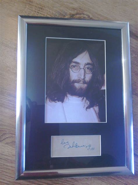 John Lennon Signed Printed Framed Photograph Display Catawiki