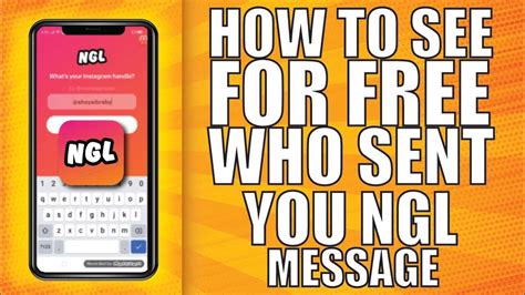 How To See For Free Who Sent You Ngl Message Youtube