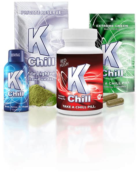 K Chill Relaxation Blue Orignal Red Hush Extreme Green K Chill