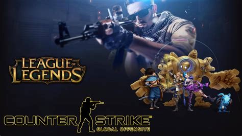 2 игры Counter Strike Global Offensive L League Of Legends Youtube
