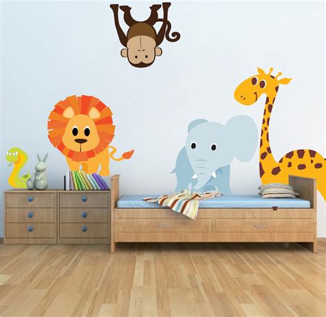 Nursery Zoo Wall Decal Animal Wall Decal Murals Primedecals