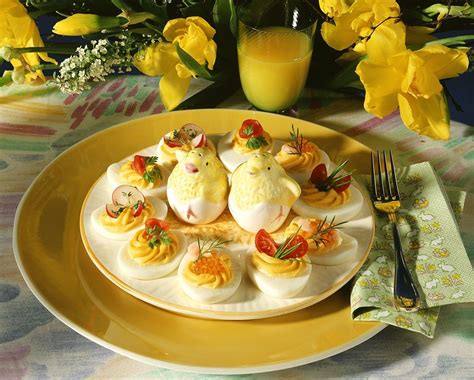 Deviled Egg Plate With Assorted Toppings Recipe Eat Smarter Usa