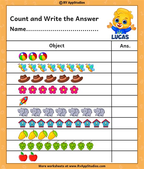 Free Counting Worksheets For Kids Free Printable Online Blog