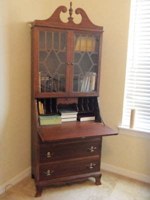 Due to its multifunctional construction, it can be used either in a vintage approach to an antique, unfinished secretary desk with a sizable hutch on top, all made out of exquisite mango wood. Antique Secretary Desk/Hutch with Drawers and shelves ...