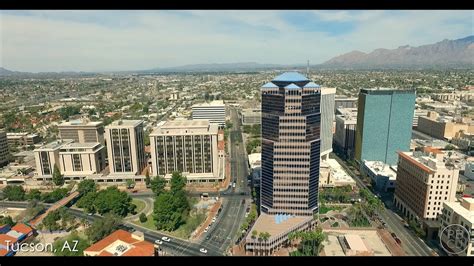 Aerial Video Of Downtown Tucson Az Youtube