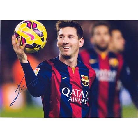 Lionel Messi Autograph Signed Photo