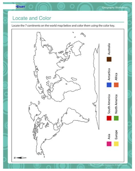 Continents Geography Worksheets Geography For Kids Worksheets For Kids