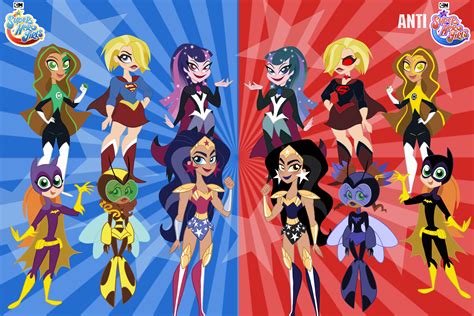 Dc Superhero Girls Vs Anti Dc Superhero Girls By Seanscreations1 On