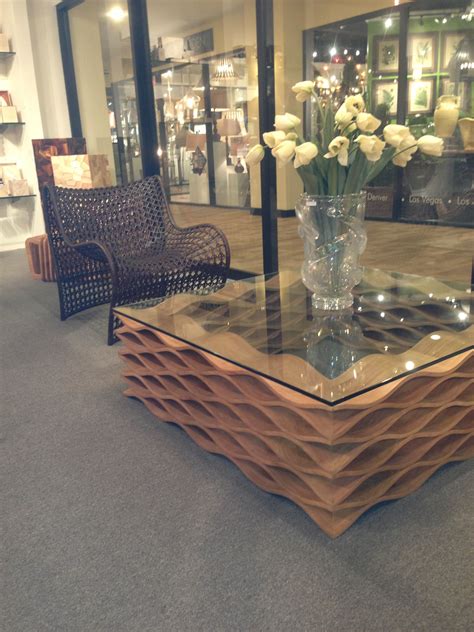 Maybe you would like to learn more about one of these? Love this coffee table! The texture reminds me of waves!