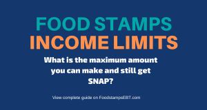 All available income for all members of your household is counted when we determine your eligibility for food stamp benefits. Food Stamps Income Limits - Food Stamps EBT