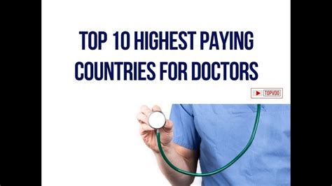Top 10 Highest Paying Countries For Doctors Youtube