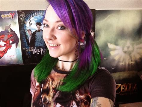 Omglitzy Purple And Green Hair