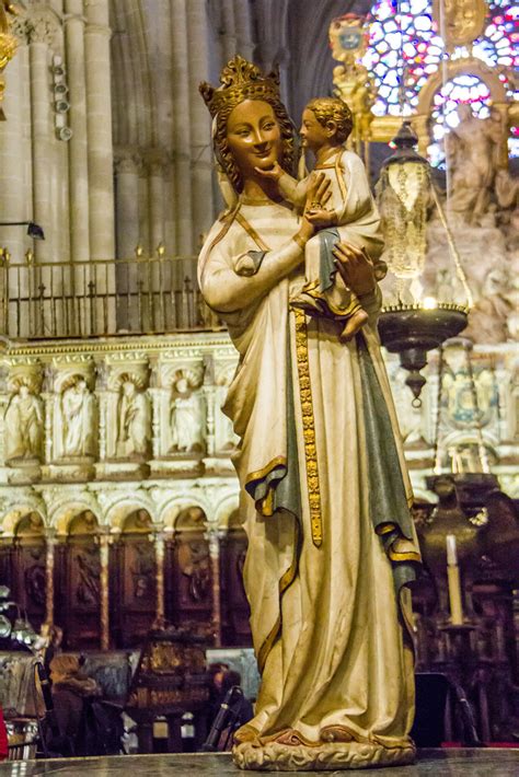 escultura Virgen Blanca interior del Coro Catedral de Tole… | Flickr