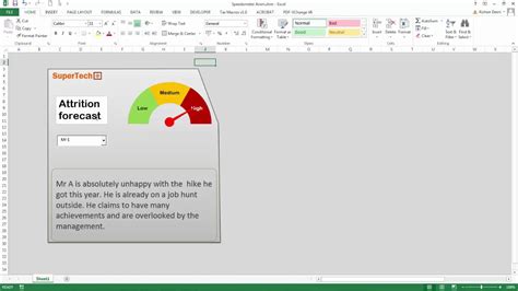 Learn Excel Animation Speedometer Chart Animation In Excel Youtube