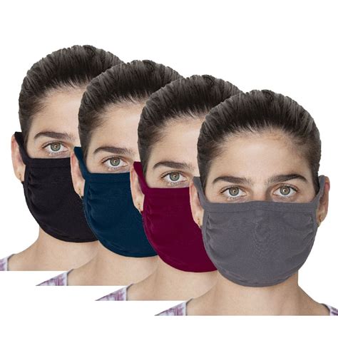 Set Of Four Reusable Face Masks Variety Of Colors