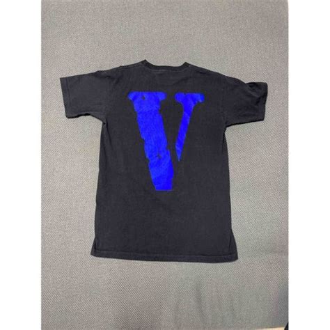 Blue Cotton T Shirt Vlone Blue Size M International In Cotton 9847069