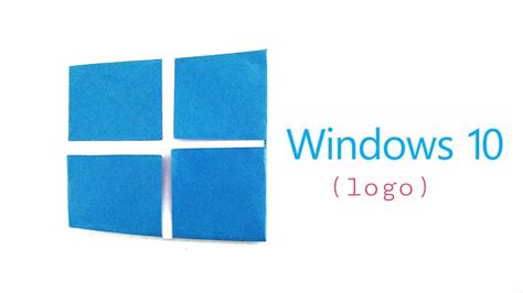By downloading the windows 10 logo from logo.wine you hereby acknowledge that you agree to these terms of use and that the artwork you download could include technical, typographical, or. Origami Paper - "Windows 10 logo" - Very easy, Anyone can ...