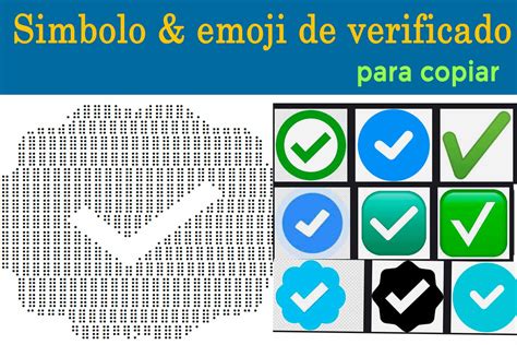 Símbolo And Emoji De Verificado ☑️ ☑ Para Copiar
