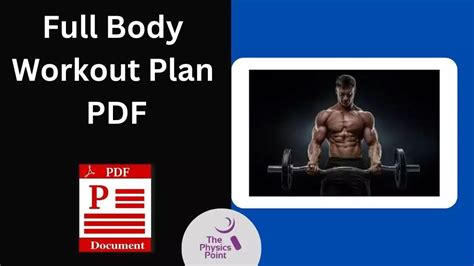 Full Body Workout Plan Pdf Free Download Workout Routine
