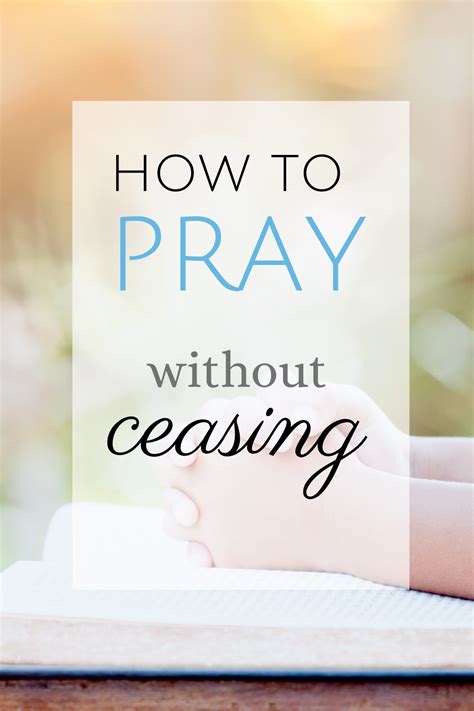 Pray Without Ceasing How And Why Megan Allen Ministries