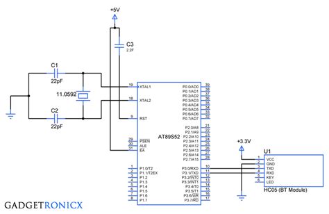 Interfacing Bluetooth Module With 8051 Microcontroller Hc05