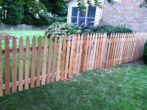 Tall Cedar Gothic Spaced Picket Overlook Fence Company
