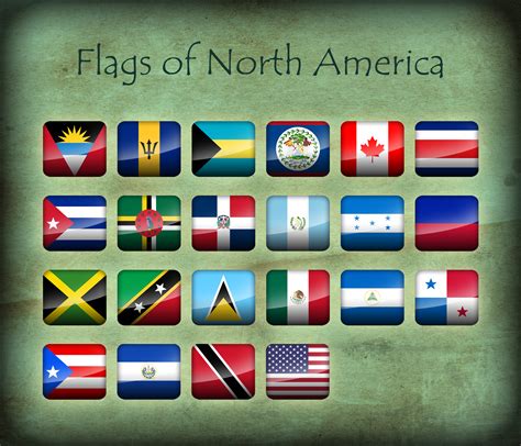 Flags Of North America Icons By Kristo1594 On Deviantart