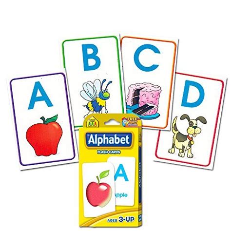 School Zone Flash Cards Super Set Toddler Kids 4 Packs Abc Flash