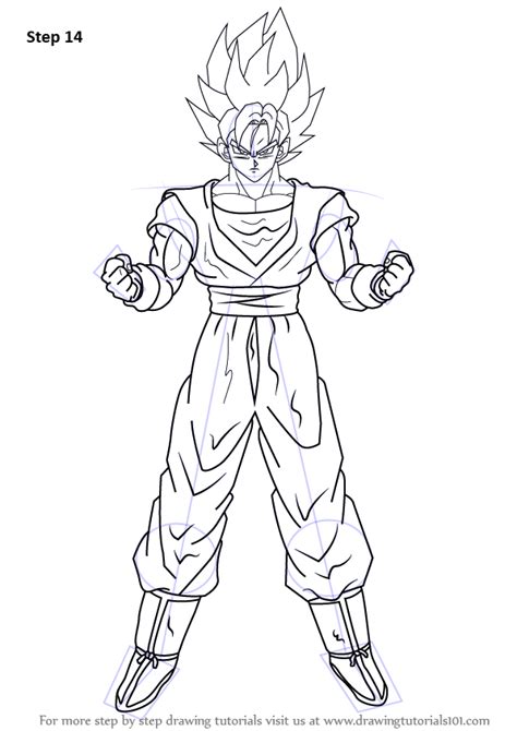 Learn How To Draw Goku Super Saiyan From Dragon Ball Z Dragon Ball Z Step By Step Drawing