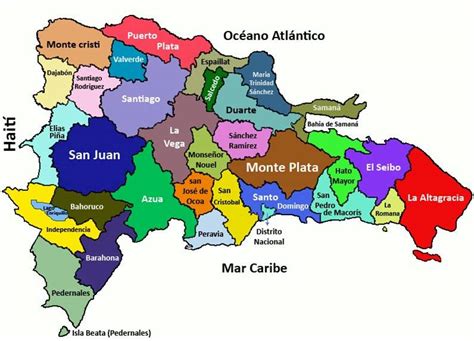 Mapa Político De República Dominicana ~ Meteorología Rd Cibomet