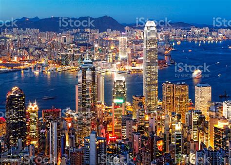 Aerial View Of The City Of Hong Kong Stock Photo Download Image Now