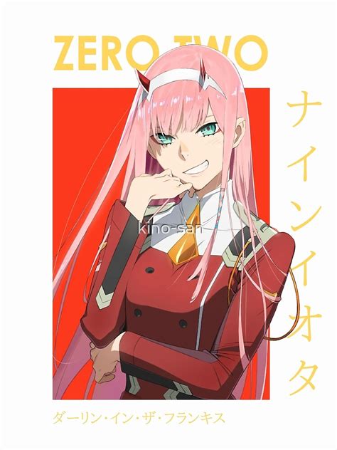 Poster Zero Two 002 Smug Darling Dans Le Franxx Par Kino San