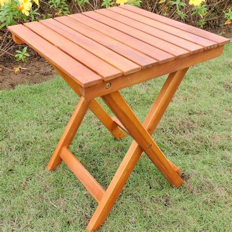 Beachcrest Home Nesler Folding Solid Wood Side Table And Reviews