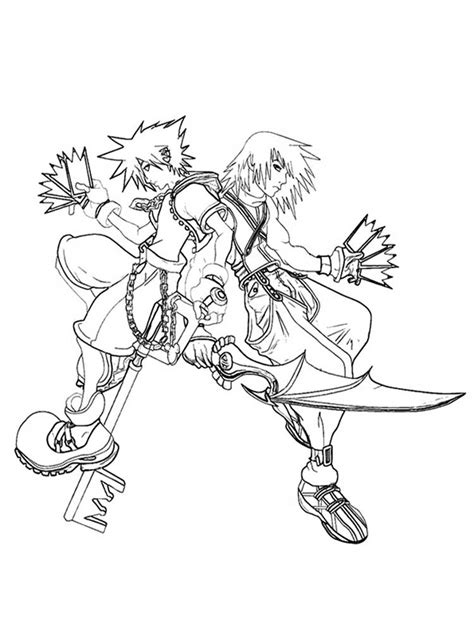 kingdom hearts coloring pages   print kingdom hearts coloring pages