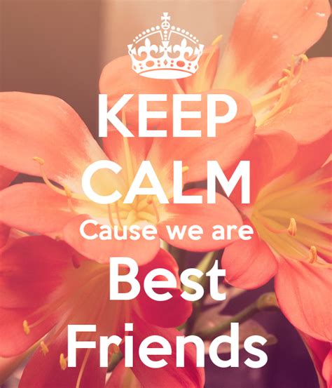 Keep Calm Cause We Are Best Friends Poster Angel323